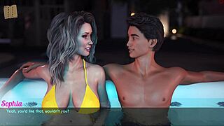 A wife and stepmother sam explore their missing scene together