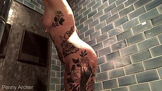 Cumming in Asshole During Shower at Busy Gym