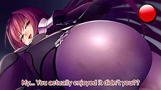 Hentai joi features scathach's special stamina training in fate go femdom edging session