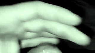 juicy milf jerks off lover's cock till he explodes on her big tits