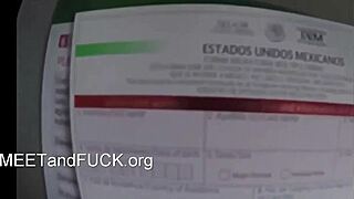 A mature amateur aircraft cabin blowjob