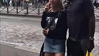 second day in paris flashing my panties