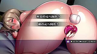 One of the village men shared with haramimura's wife in hentai game