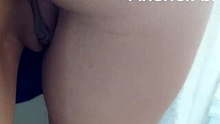 Neighbor catches me masturbating and can't resist fucking my pussy