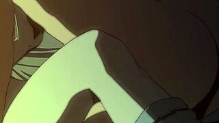 弗里伦在动漫场景中感受强烈快感