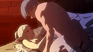 弗里伦在动漫场景中感受强烈快感