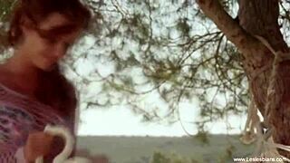 these eastern european lesbian lovers get into fingering fun with toys