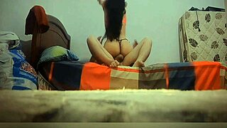 My latina stepmother says she's tired of her husband and wants to live with me in a rented apartment for amateur sex