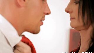 That hottie performs and rides as a real pro