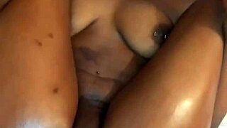 BBC and dildo penetration is for voluptuous ebony with slender figure