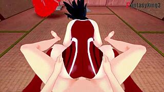 This hentai anime features momo yaoyorozu from boku no hero sucking and fucking with big ass and tits