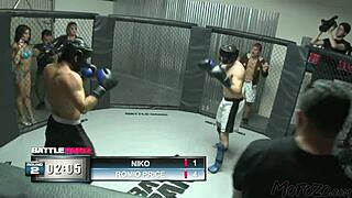 A busty model encounters a massive cock for sloppy blowjob and intense fucking