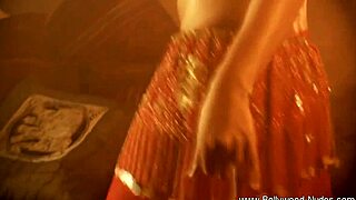 An undressing mature brunette feeling her own sensuality