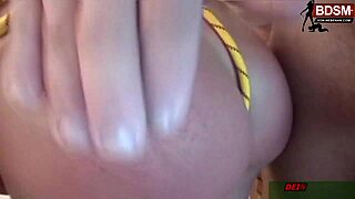 devote milf bound and punished in german bdsm session with european domination