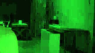 naturally stacked brunette contrasts soft tits with hard fucking on couch