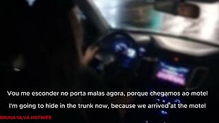 Bruna Silva hotwife humiliates with wet ass licking and cunilingus before fucking cock and fake tits