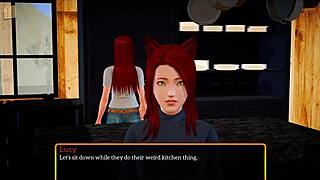 My new family features redhead milf and teen in erotic game