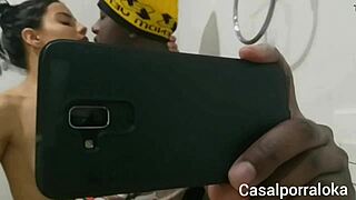 Emi Rippi Gets Quick Blowjob From Jeferson Dotado In Bathroom With Clothes Ripped And Big Ass