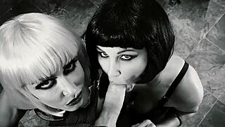 JULIA ANN MILF SUCKS GIRLFRIEND'S TITS IN GROUP 3SOME BALL LICKING CUMSHOT