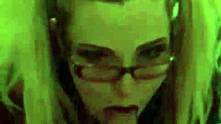 i gived my sexy milf bookworm a blowjob in pov with pigtails