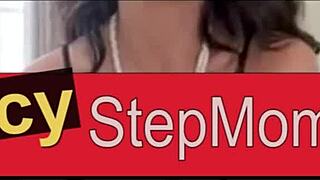 Stepmother indulges in forbidden fun with eager stepson