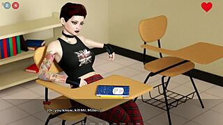 Student Spanked Hard By Horny Sister!