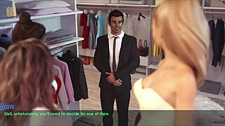 Wife and stepmother in hentai scene