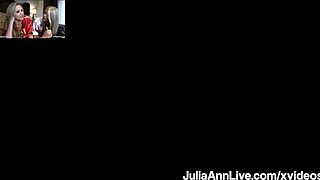 HD video of Julia Ann play her sensual tongue