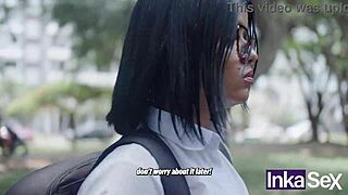 timid 18-year-old schoolgirl with huge ass caught by stranger?