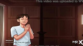 Does Mature Wife In Summertime Saga Give Husband Big Tits Pleasure?