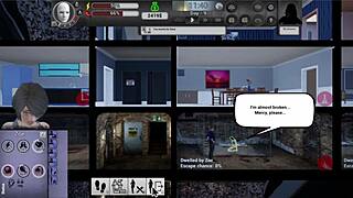 Curvy mature gives blowjob in survival episode