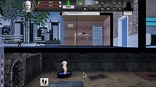 Curvy mature gives blowjob in survival episode