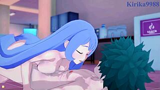 Momo Yaoyorozu And Nejire Hado Intense Sex With Izuku Midoriya!