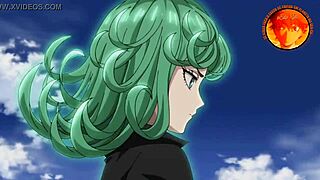 In this hentai anime, does the milf handle alien monster spitroast in ass with cuckold screaming?