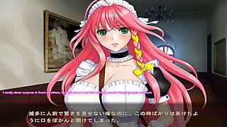 Maid-san to Boin Game Momo Scene 2 - A Japanese adult video game scene