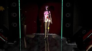 3D Asian slut cheats in sexy lingerie