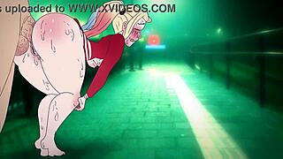 Joker and Harley's wild ride in animated hentai parody