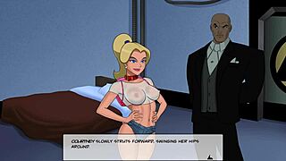 stargirl can't resist lex luthor's huge cock and masturbates