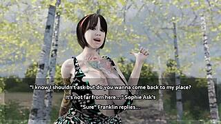 Beautiful anime porn with big tits and creampie action