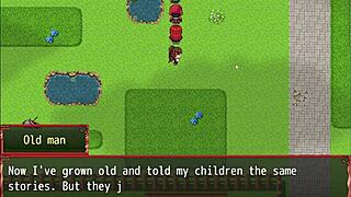 Redhead Milf Blocks Him With Giant Tits In Harem Game Ep 14