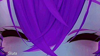 vampire queen in hentai cartoon seduces and dominates hunter into pet with femdom