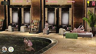 Enjoy a steamy 3D game with big-boobed babes