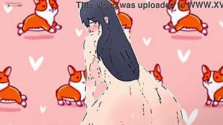 Naked Ender Chan Poses in Hentai