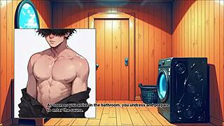 Intense taboo hentai game where maid step mom goes without panties