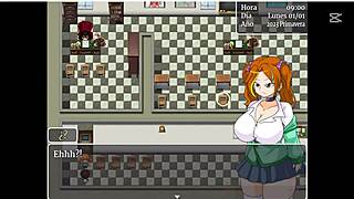 Adult game with a MILF and her college experience