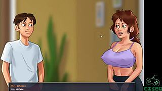 School babes get some help from their hot MILF teachers in SummertimeSaga