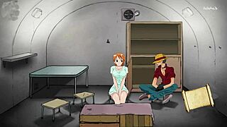 Stepmother seduces in One Piece hentai parody