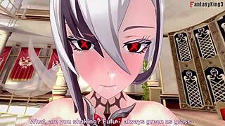 See-through Arlecchino's wild Genshin Impact MILF adventure in 3D