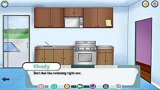 MILF and big tits in animated porn video