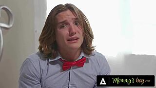 Stepmoms gang up on perv teen for rough anal sex session